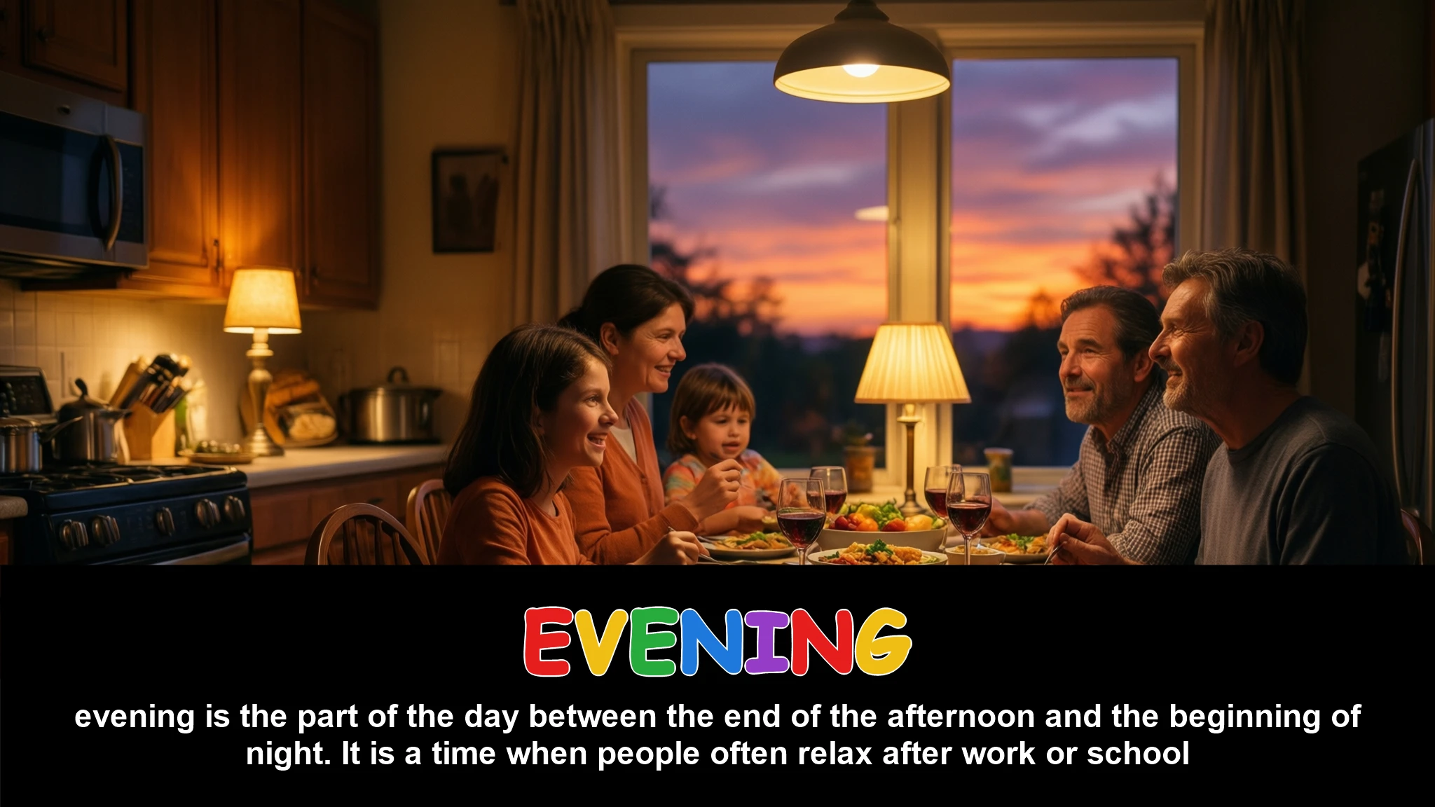 English Illustration for evening